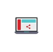 Laptop showing affiliate referral link