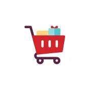 Customer clicking and purchasing