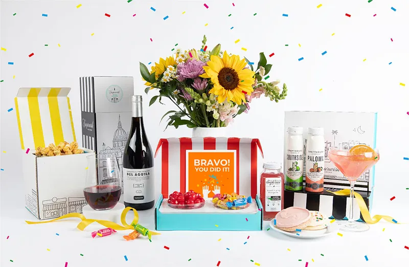 Sugarwish gift image with multiple gift items.