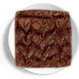 Raspberry Caramel Fudge brownie