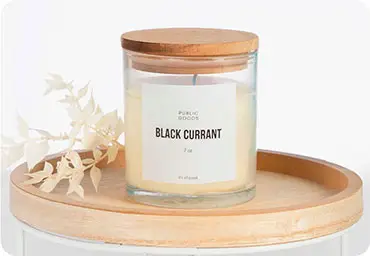 Soy candle made with pure essential oils