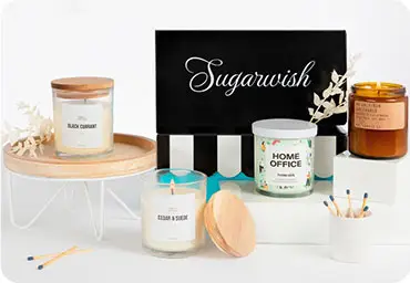 Candle scent evoking celebratory memories