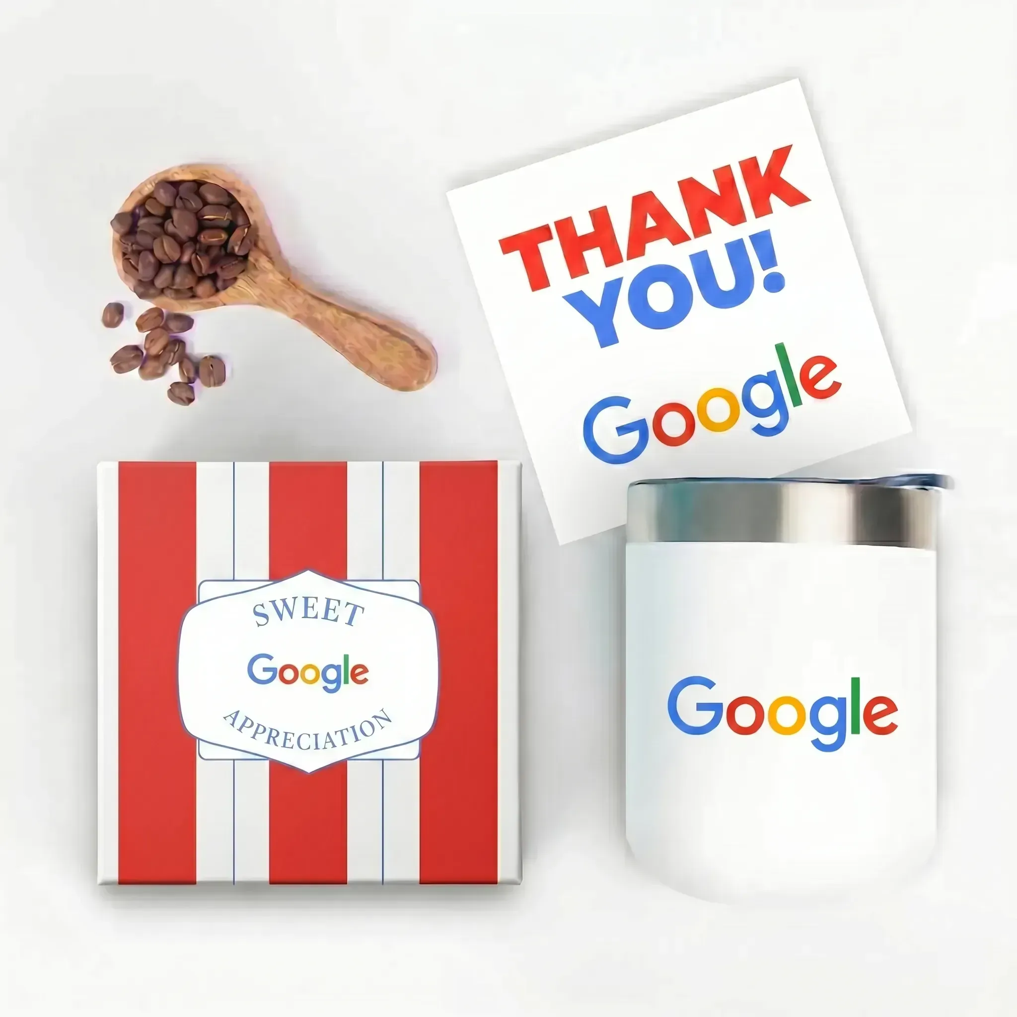 Custom branded Sugarwish mug gift box with sleeve and thank you card