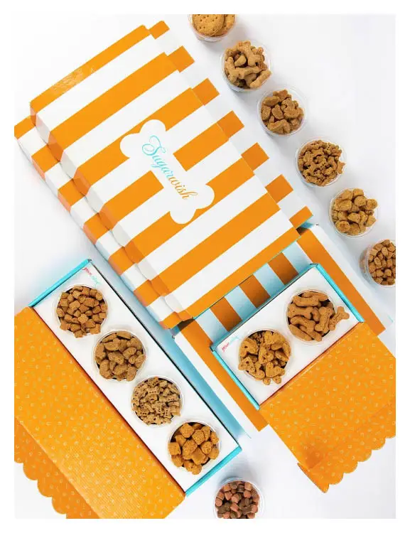 Dog treats gift packaging