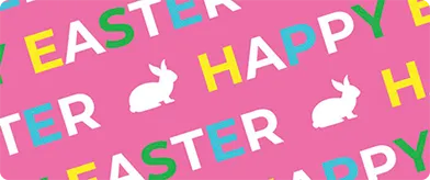 Easter eCard design with eggs