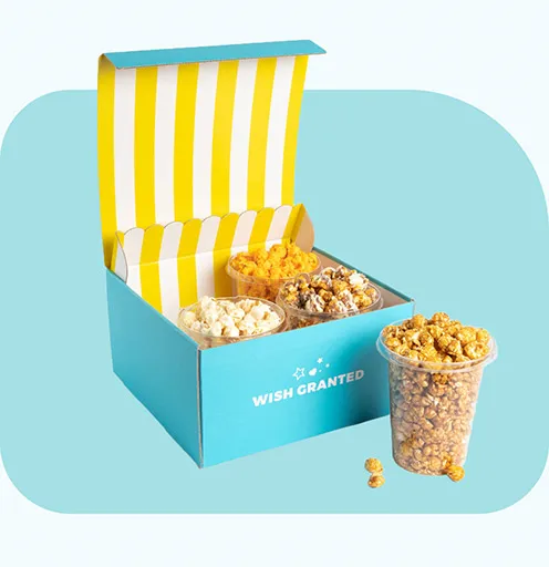 Sugarwish Easter popcorn gift box