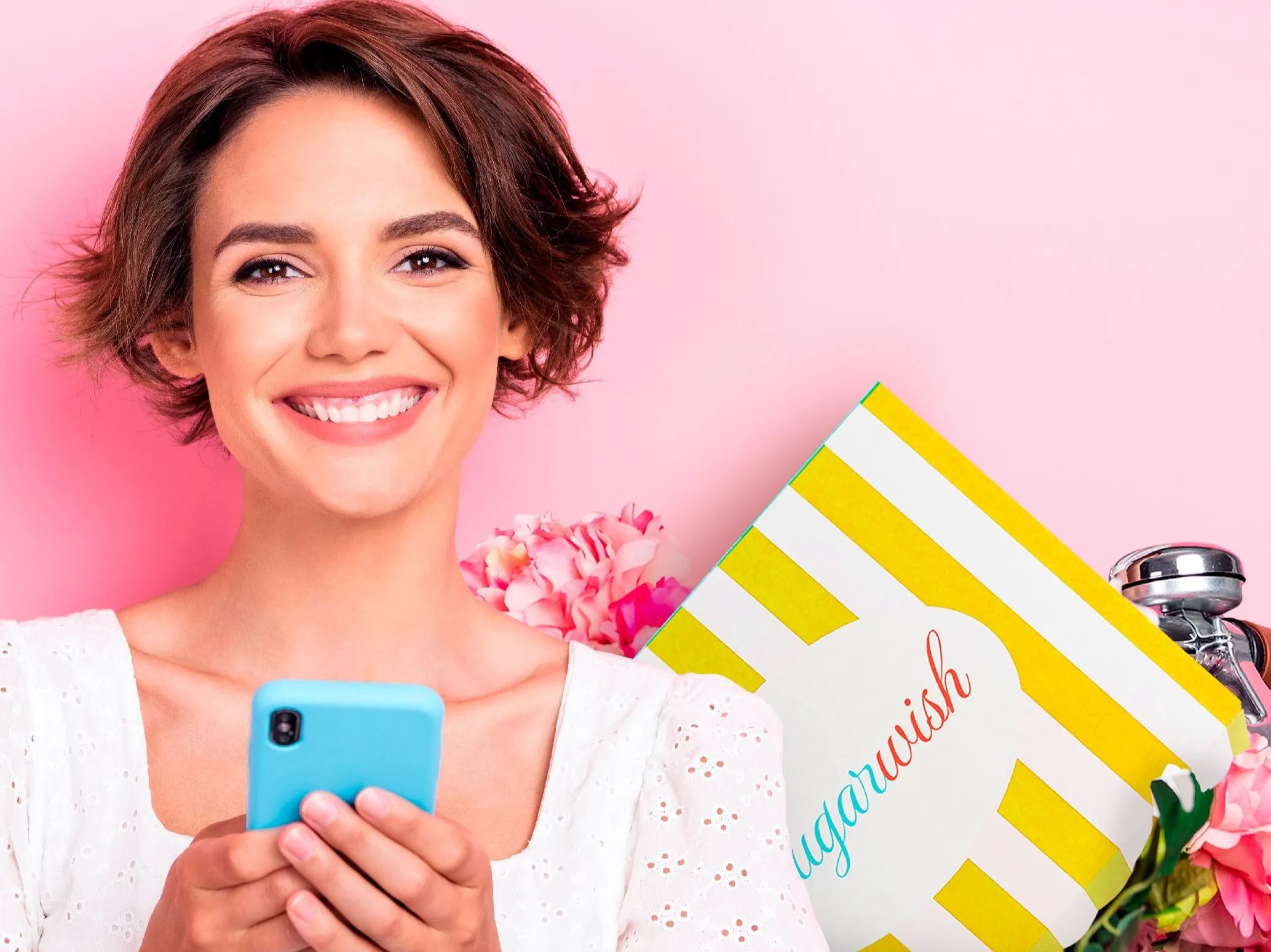 Person selecting a Sugarwish gift on their phone