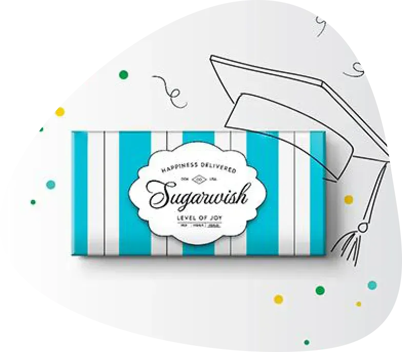 Sugarwish graduation gift box with cap