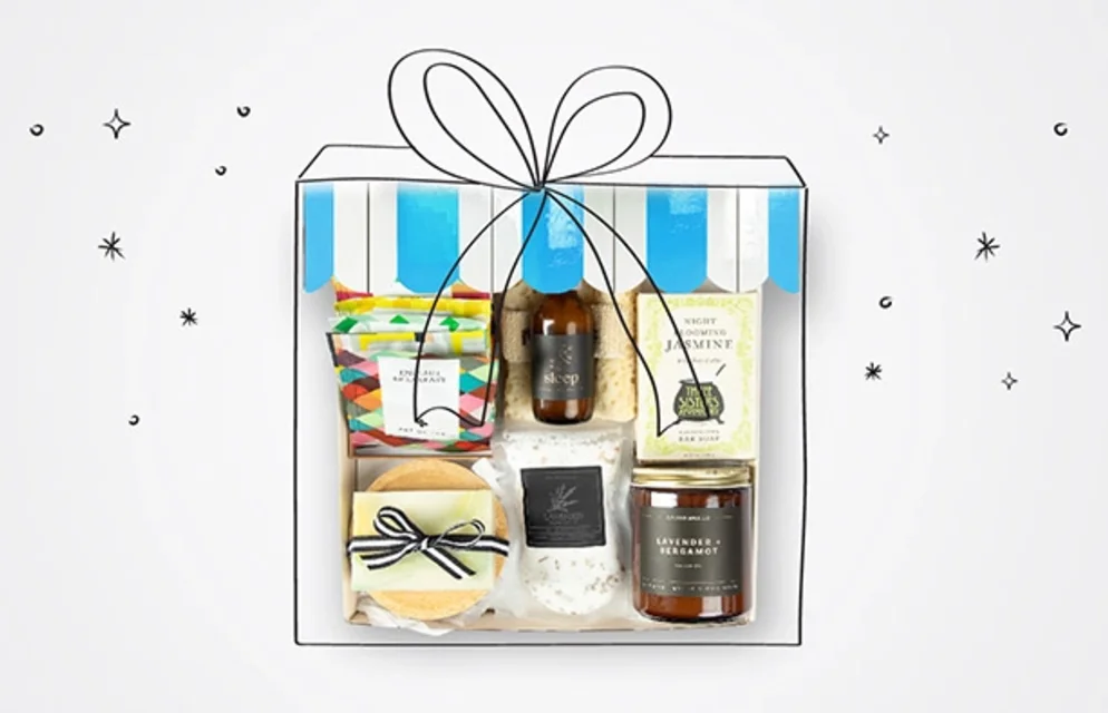 Curated gift set boxes
