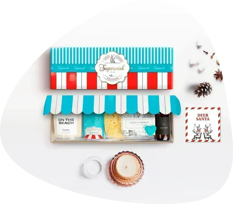Sugarwish holiday signature gift boxes with seasonal accessories