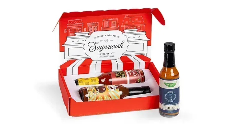 Sugarwish hot sauce gift box