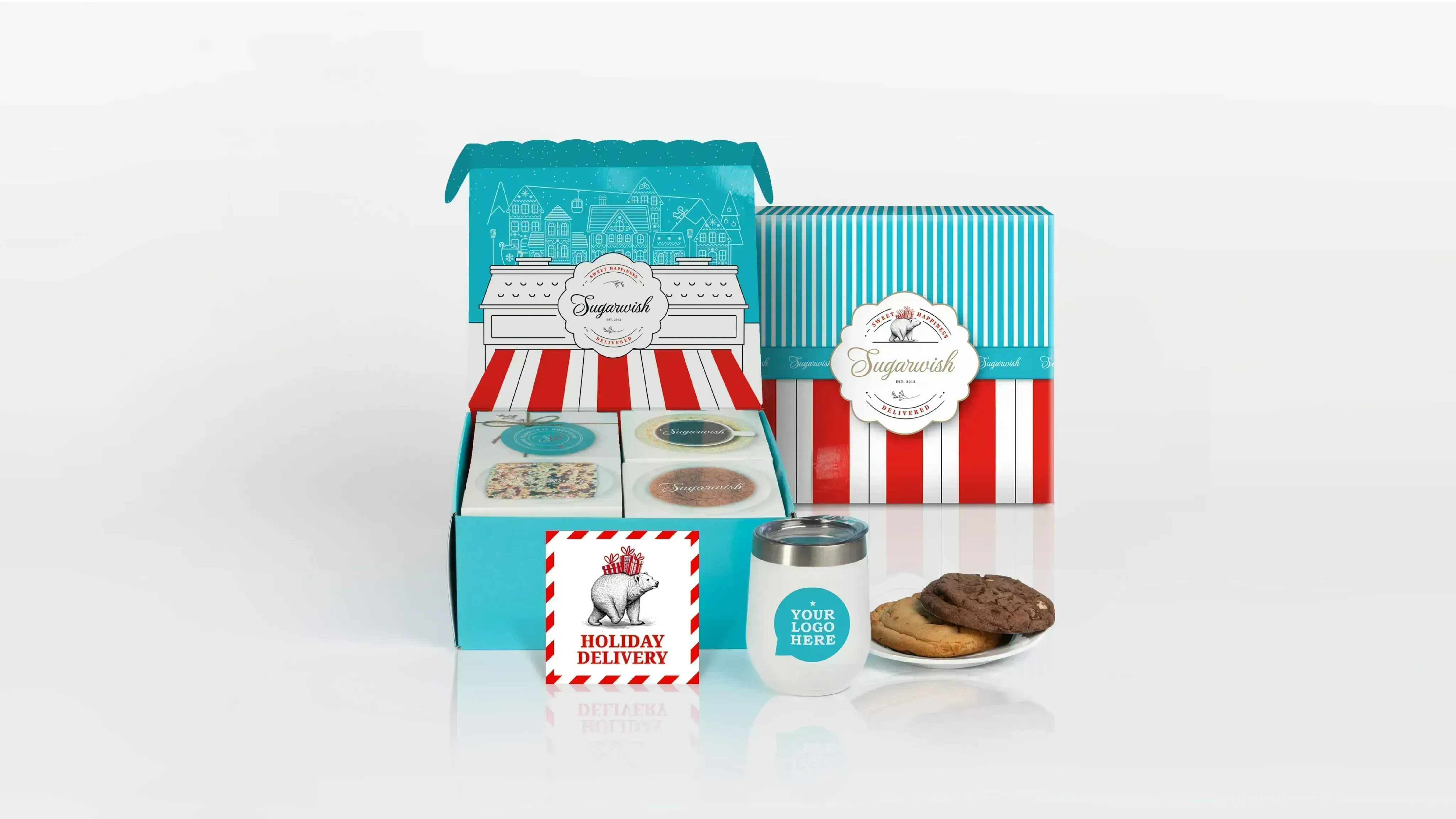 Custom Mug and Treats gift set from Sugarwish