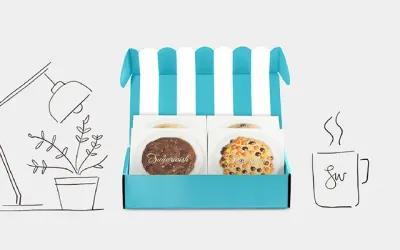 Professional receiving a branded Sugarwish gift with custom thank you card