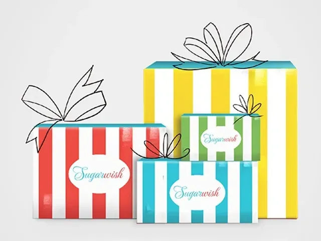 Person selecting a candy Sugarwish gift on their phone