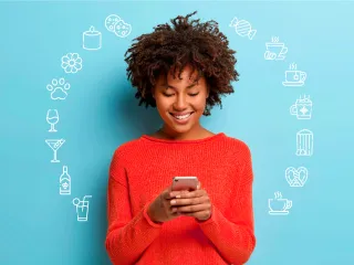 Gift recipient choosing their favorite treats