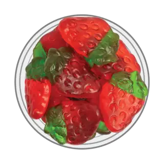 Gummy strawberry candy