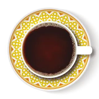 Freshly roasted coffee beans