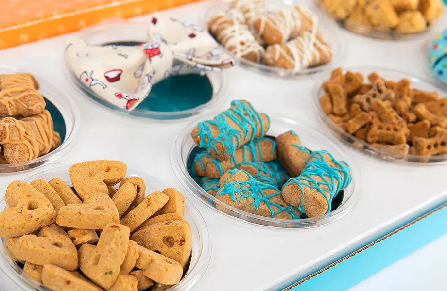 Dog treats gift selection