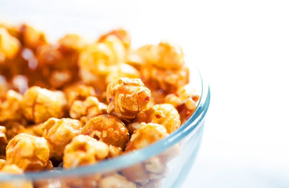 Gourmet popcorn selection