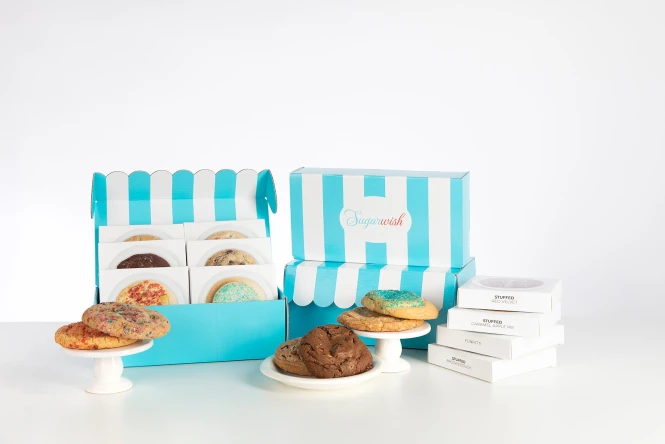 Gift box delivered to the door