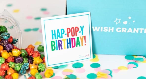 Gourmet popcorn gift box