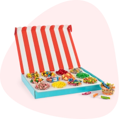 Colorful assorted candy gift box