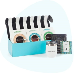 Premium coffee and tea gift selection