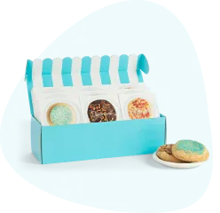 Fresh baked cookies gift box
