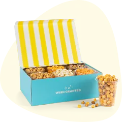 Gourmet popcorn gift selection