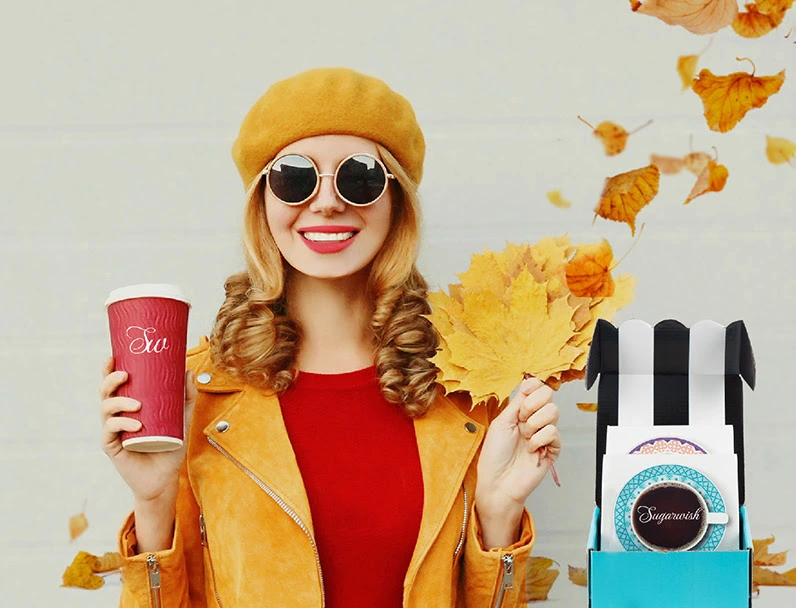 women happy after receiving sugarwish gifts.