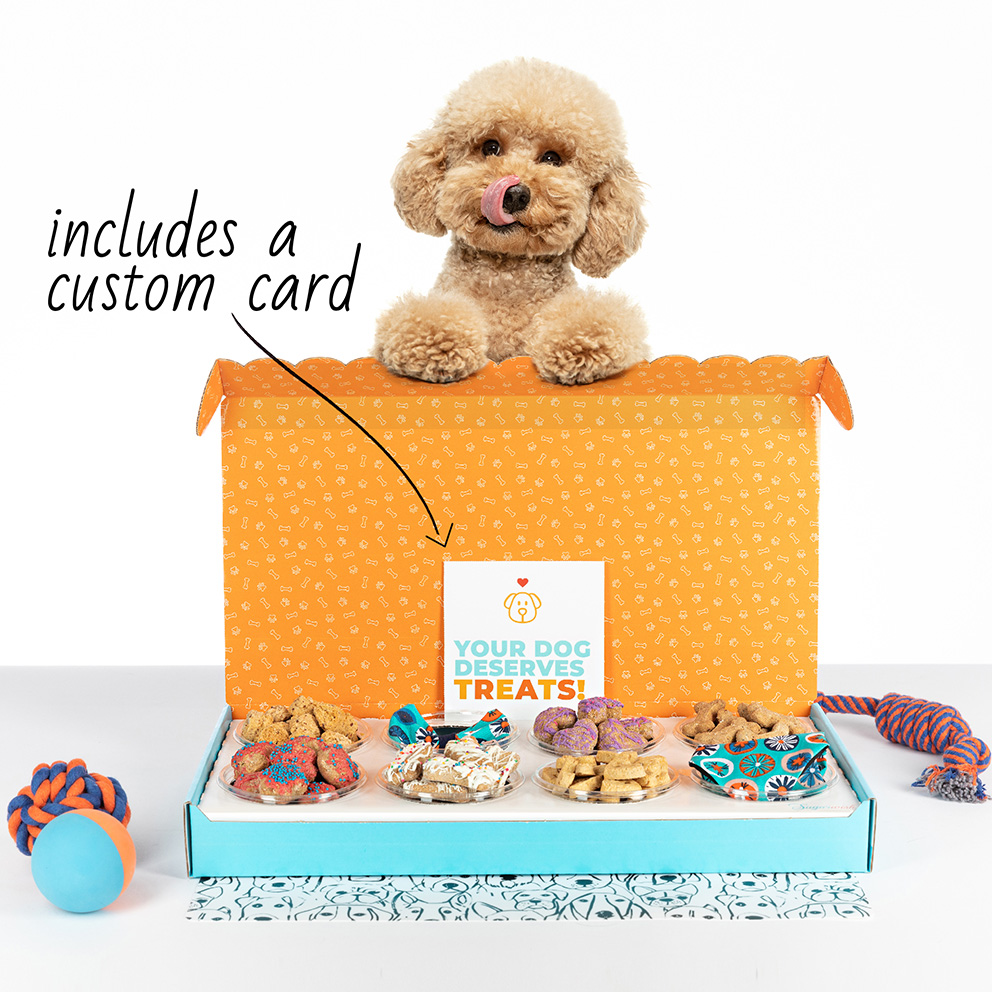 Sugarwish Dog Treats gift sizes