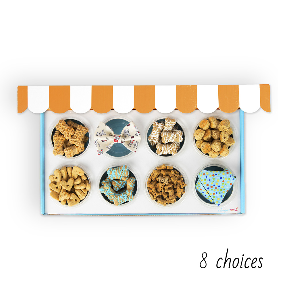 Sugarwish Our Dog Treats gift sizes