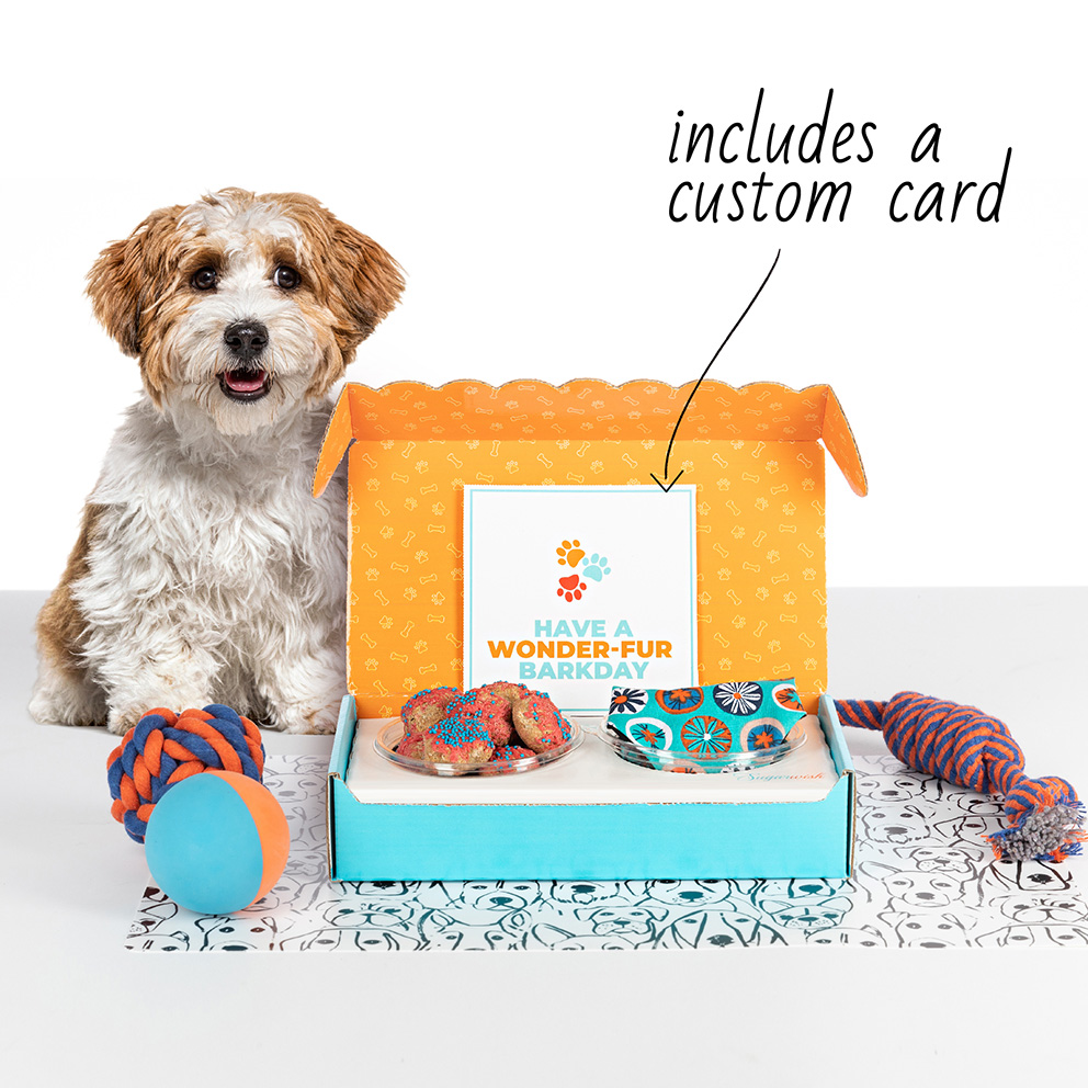 Sugarwish Our Dog Treats gift sizes