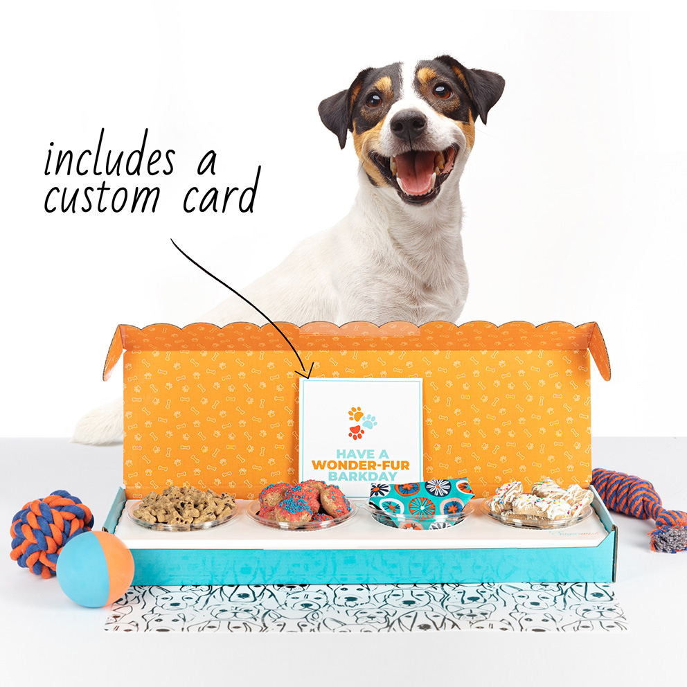 Sugarwish Our Dog Treats gift sizes