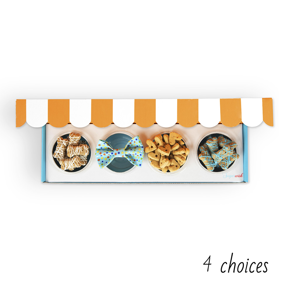 Sugarwish Our Dog Treats gift sizes