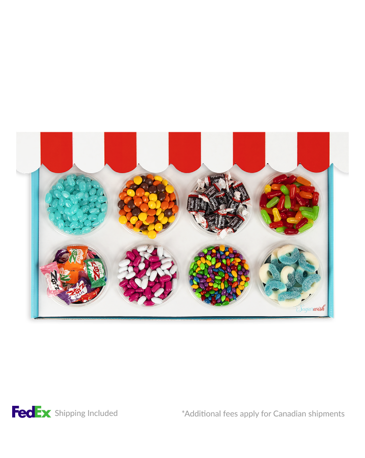 Our Candy gift sizes